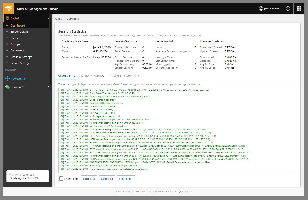 Serv-U 15.2 management console.PNG